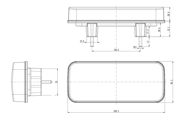 STOP SVJETLO FULL LED UNIVERZALNO 12/24V (KABAL 2M) IP66/68 - Image 7